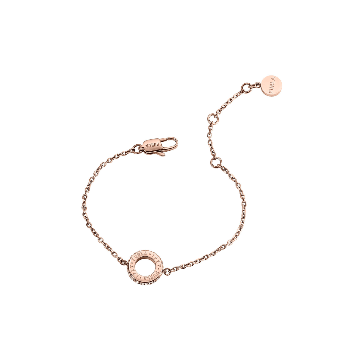 FURLA Logo Links Rose Gold Gift Set Women's Bracelet FGWJ001BU - WatchMatic