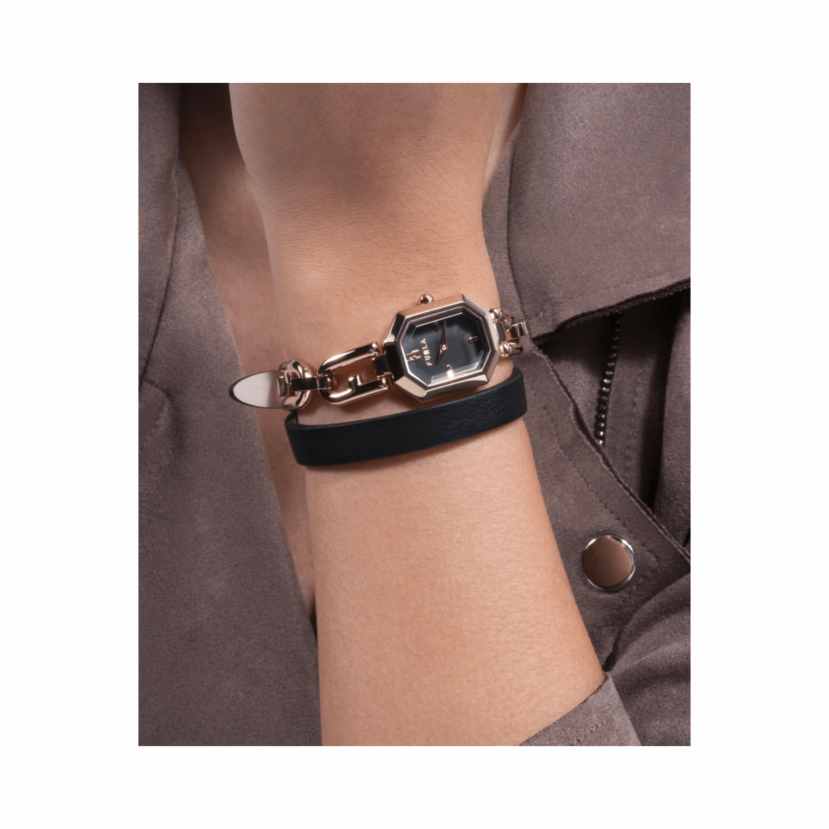 FURLA Octagonal Women's Watch WW00044004L2 - WatchMatic