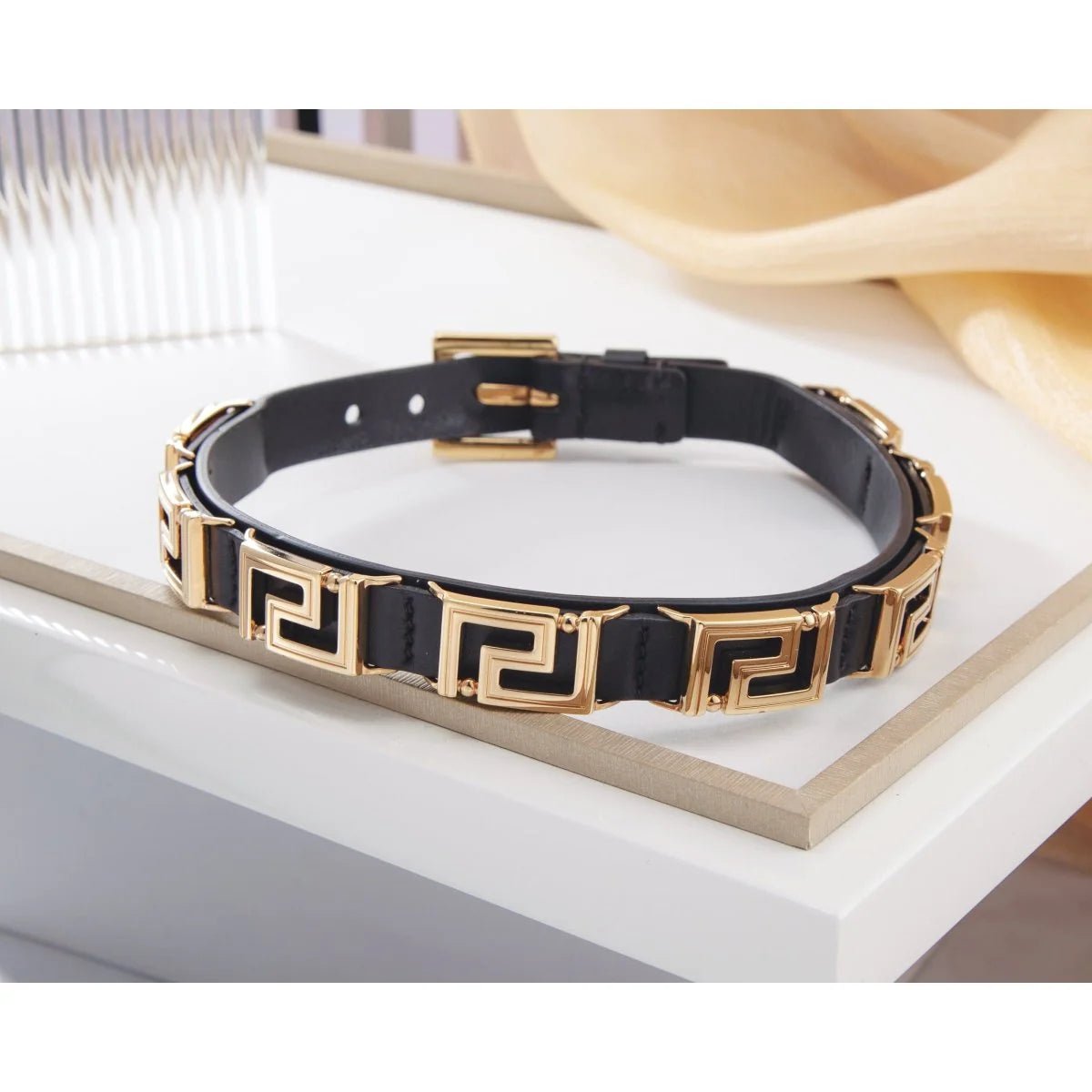 Greek Leather Choker - WatchMatic