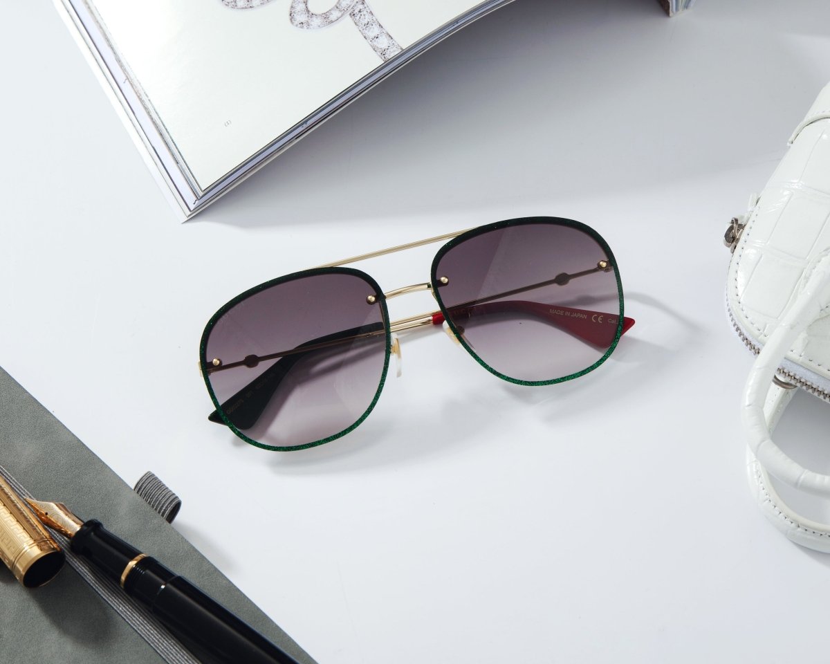 GUCCI Luxury Aviator Men's Sunglasses GG0227S - 001 - WatchMatic