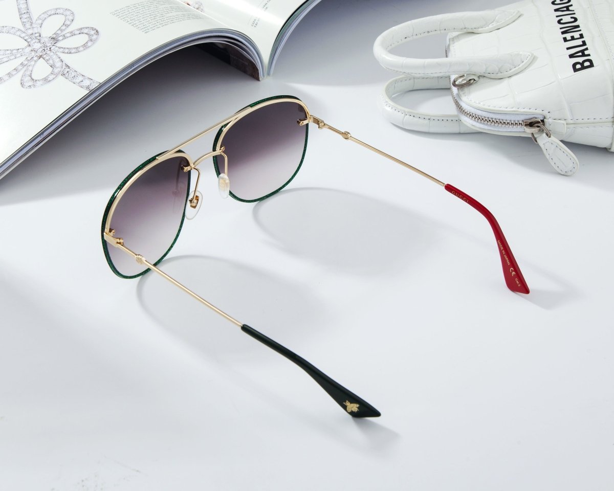 GUCCI Luxury Aviator Men's Sunglasses GG0227S - 001 - WatchMatic