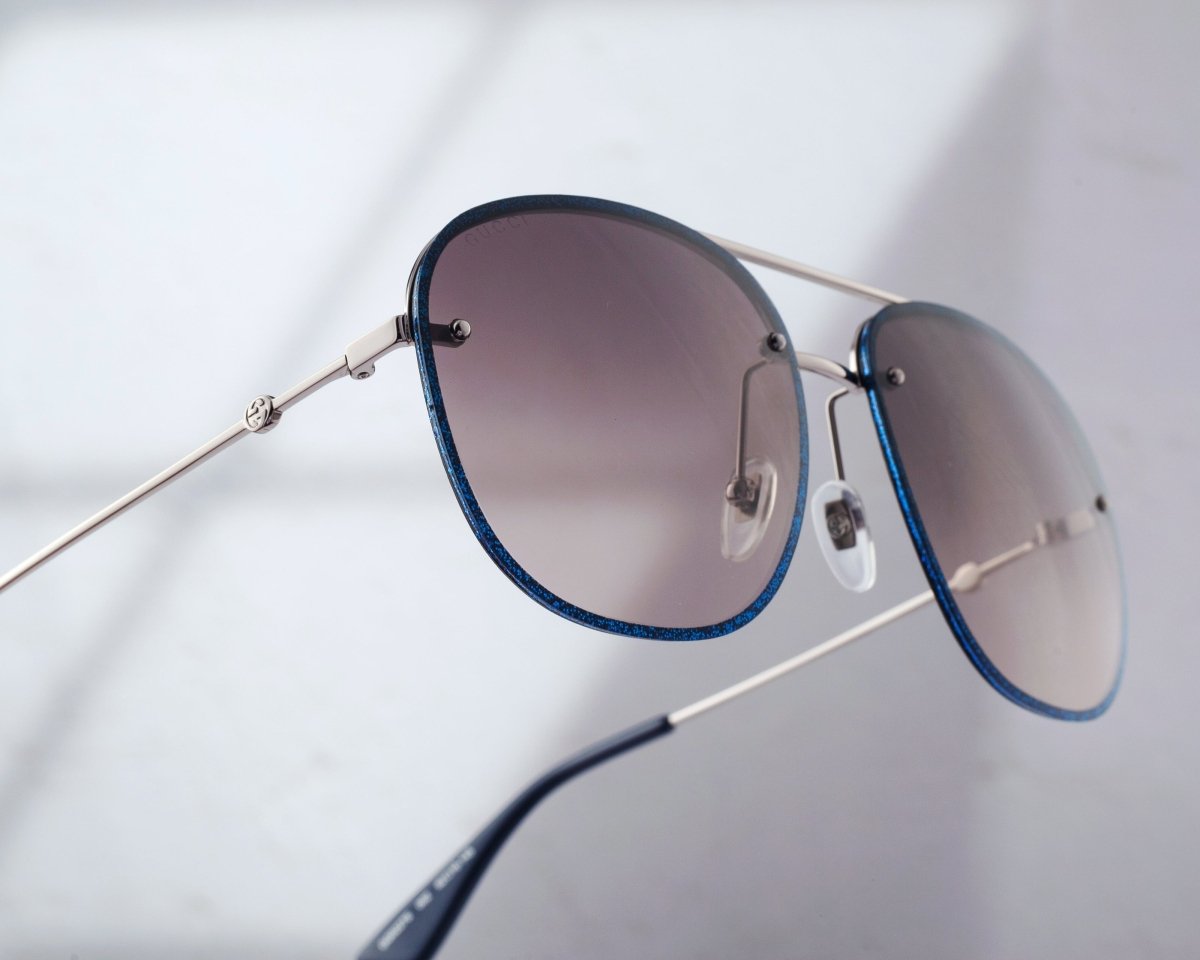 GUCCI Luxury Aviator Men's Sunglasses GG0227S - 002 - WatchMatic