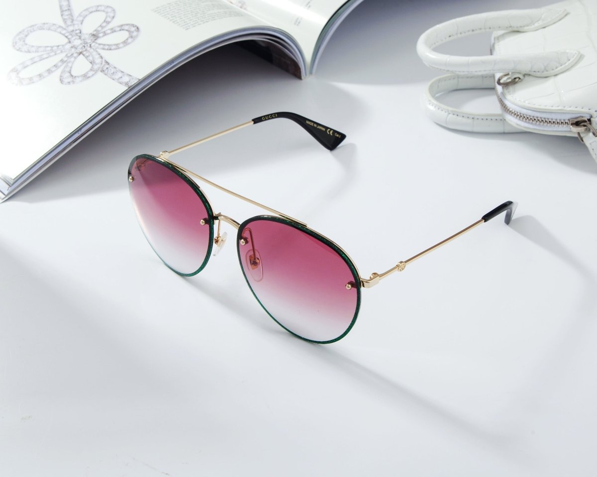 GUCCI Women's Gradient Butterfly Sunglasses GG0351S - 004 - WatchMatic