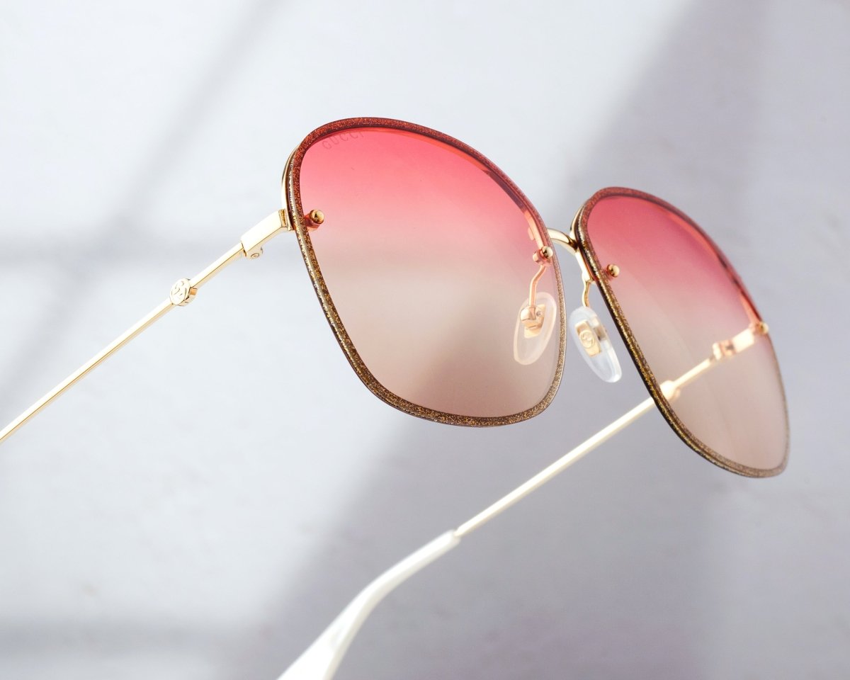 GUCCI Women's Oversized Square Sunglasses GG0228S - 005 - WatchMatic