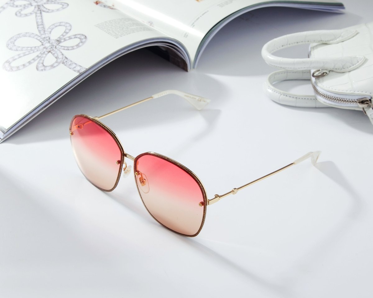 GUCCI Women's Oversized Square Sunglasses GG0228S - 005 - WatchMatic