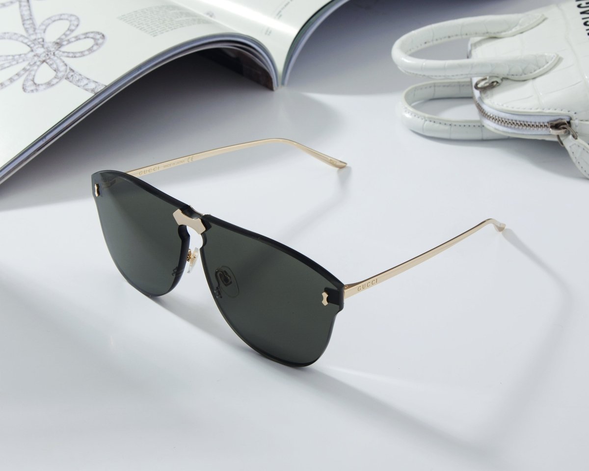 GUCCI Women's Rimless Aviator Sunglasses GG0354S - 30002877001 - WatchMatic