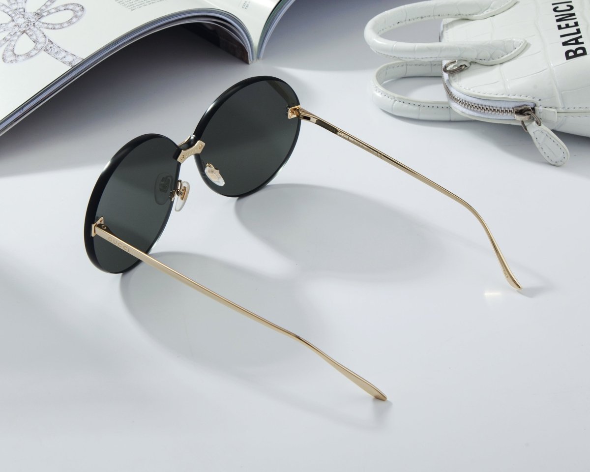 GUCCI Women's Rimless Round Sunglasses GG0353S - 30002876001 - WatchMatic