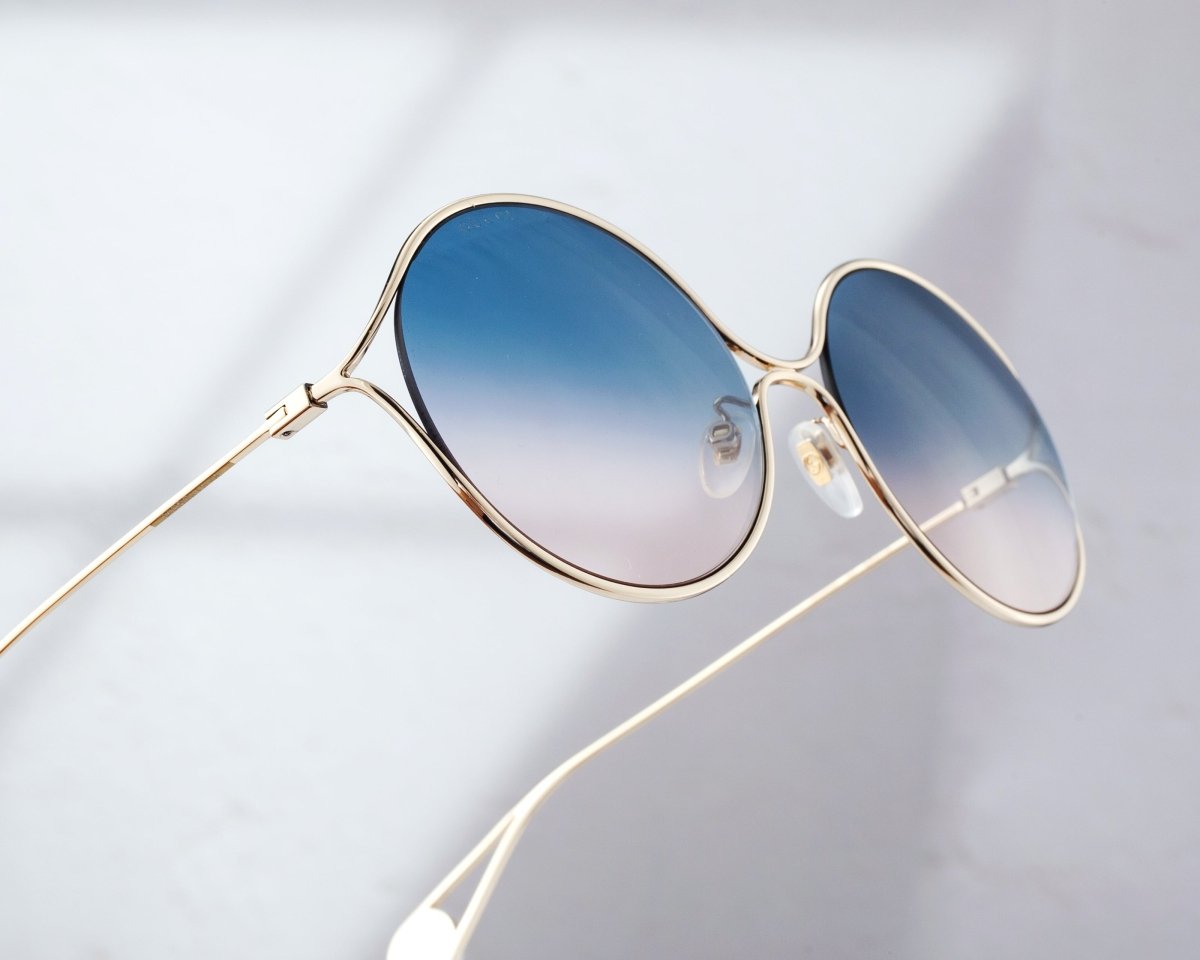 GUCCI Women's Round Gradient Sunglasses GG0253SA - 30002609003 - WatchMatic