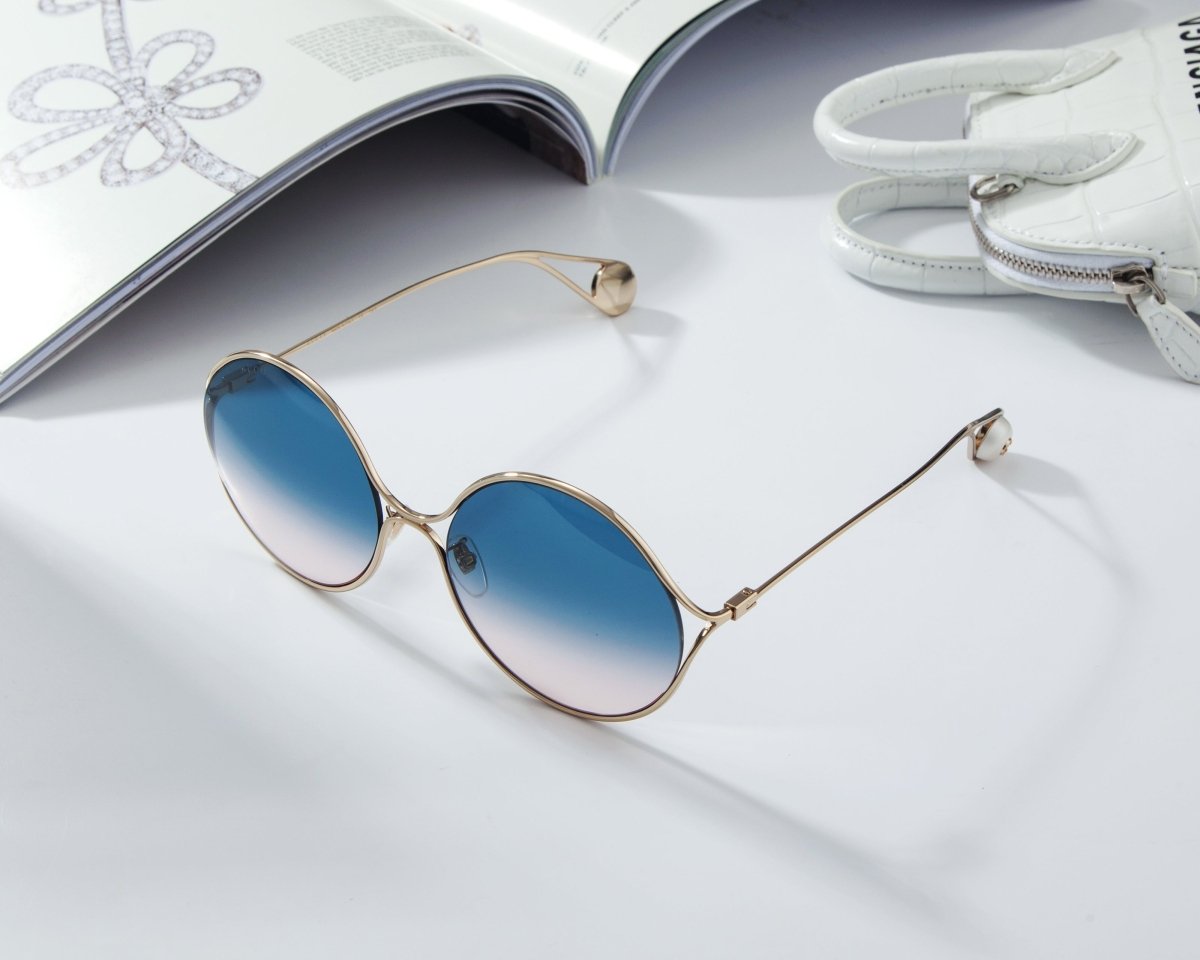 GUCCI Women's Round Gradient Sunglasses GG0253SA - 30002609003 - WatchMatic