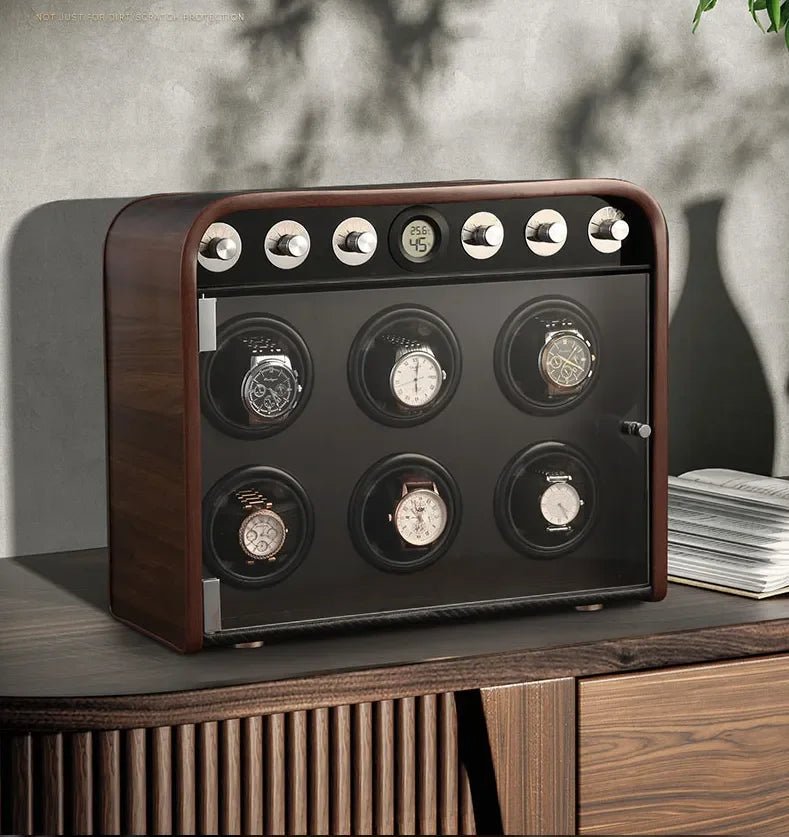 Hanos Luxury Wood Watch Winder - WatchMatic