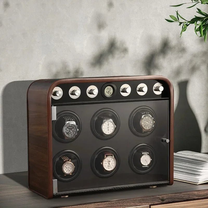 Hanos Luxury Wood Watch Winder - WatchMatic