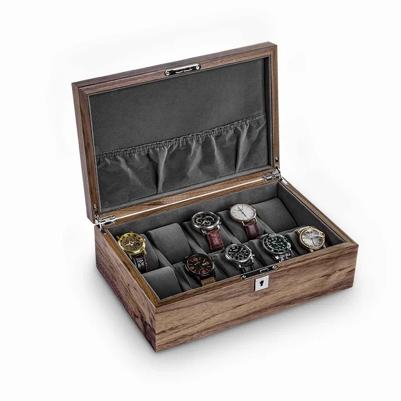 Juno Walnut Wood Watch Box - WatchMatic