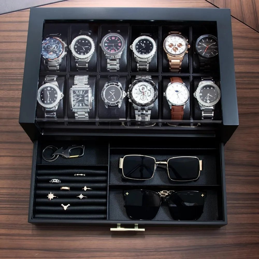 Krown Wooden 12 - Watch Box - WatchMatic