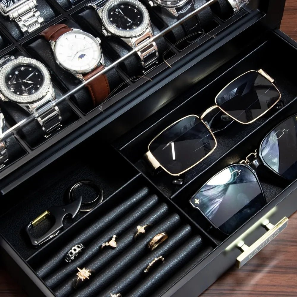 Krown Wooden 12 - Watch Box - WatchMatic