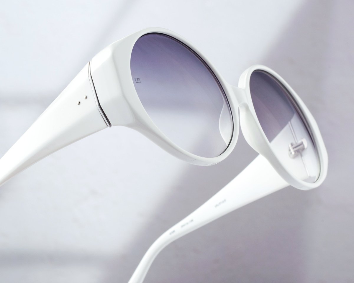LINDA FARROW White Round Women's Sunglasses LFL714C2 - SUN - WatchMatic