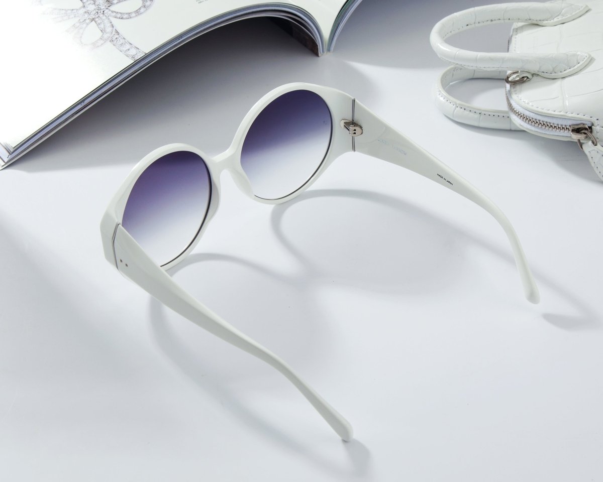 LINDA FARROW White Round Women's Sunglasses LFL714C2 - SUN - WatchMatic