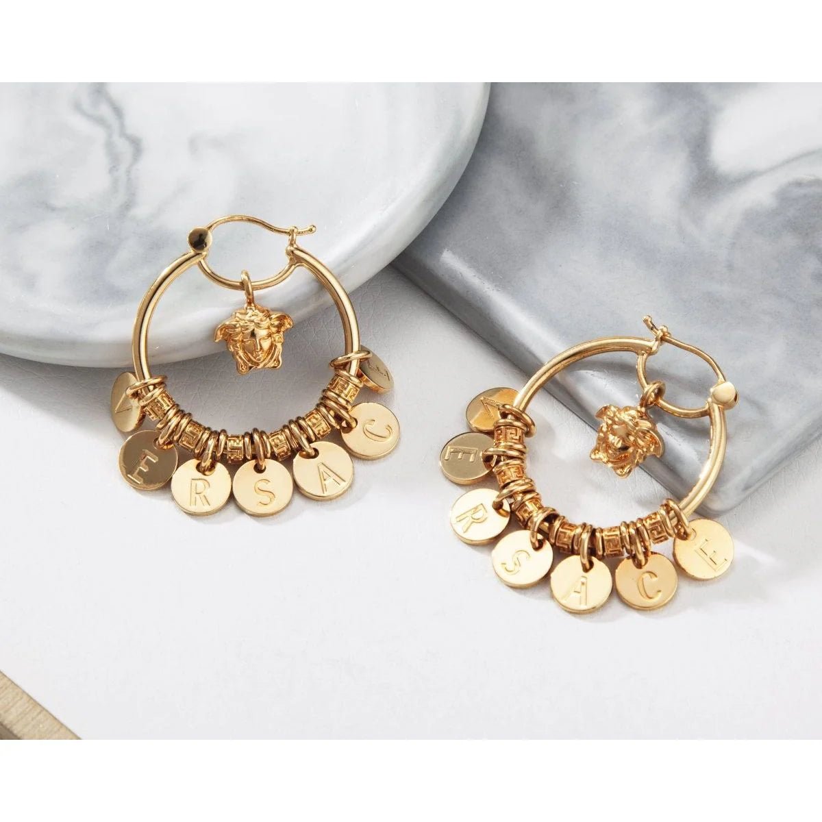 Logo Hoop Earrings - WatchMatic