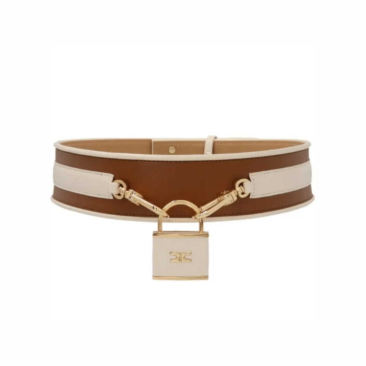 Logo Padlock High Waist Belt - WatchMatic