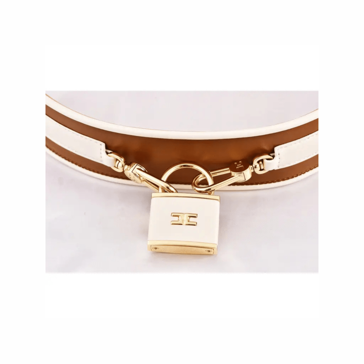 Logo Padlock High Waist Belt - WatchMatic