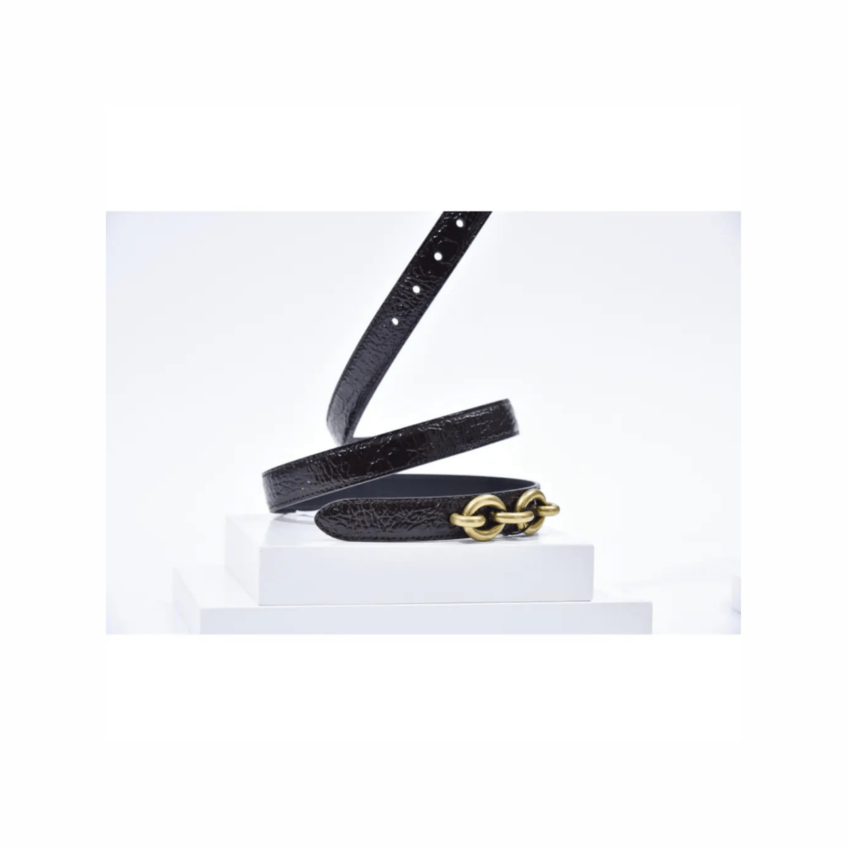 Maillon Crocodile - effect Leather Belt - WatchMatic
