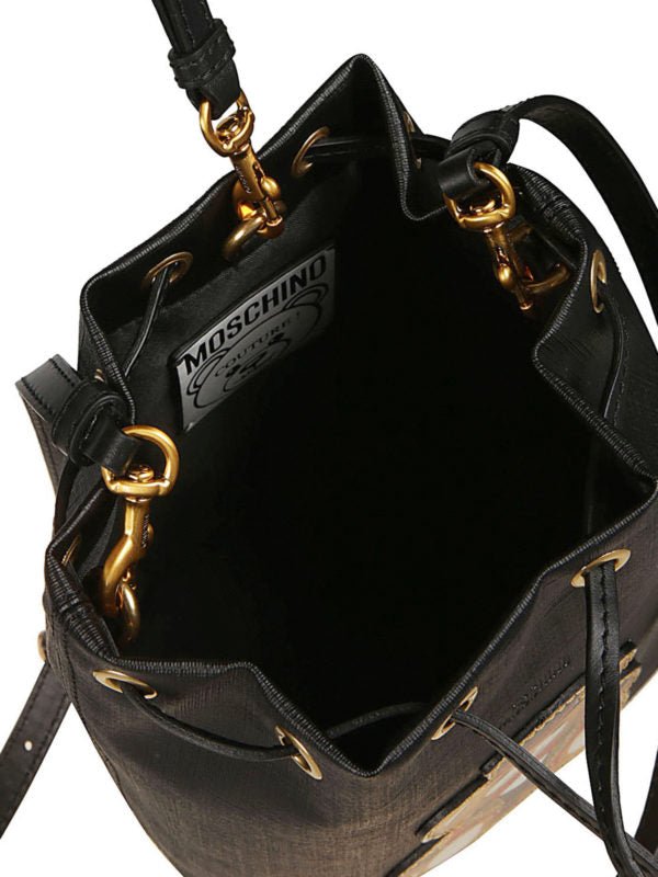 Teddy Bear Circus Leather Effect Bucket Bag - WatchMatic
