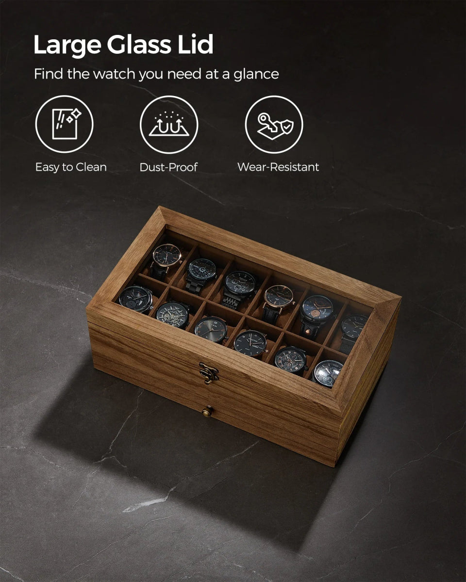 Vero Wood 12 - Watch Box - WatchMatic
