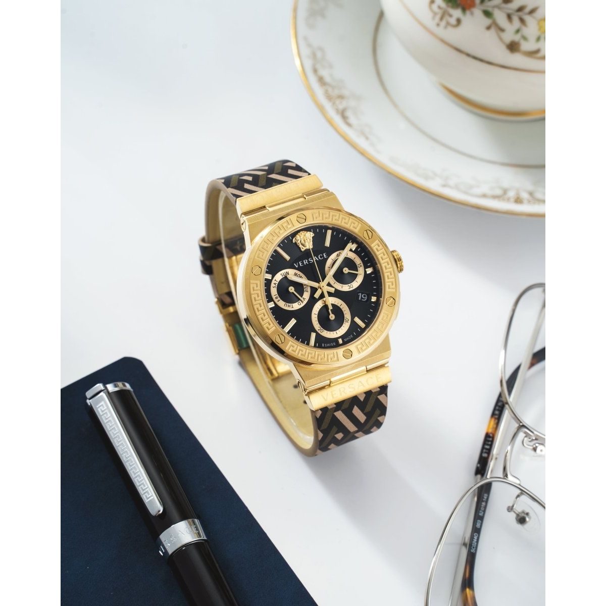 VERSACE Greca Logo Chrono Men's Watch VEZ900621 - WatchMatic
