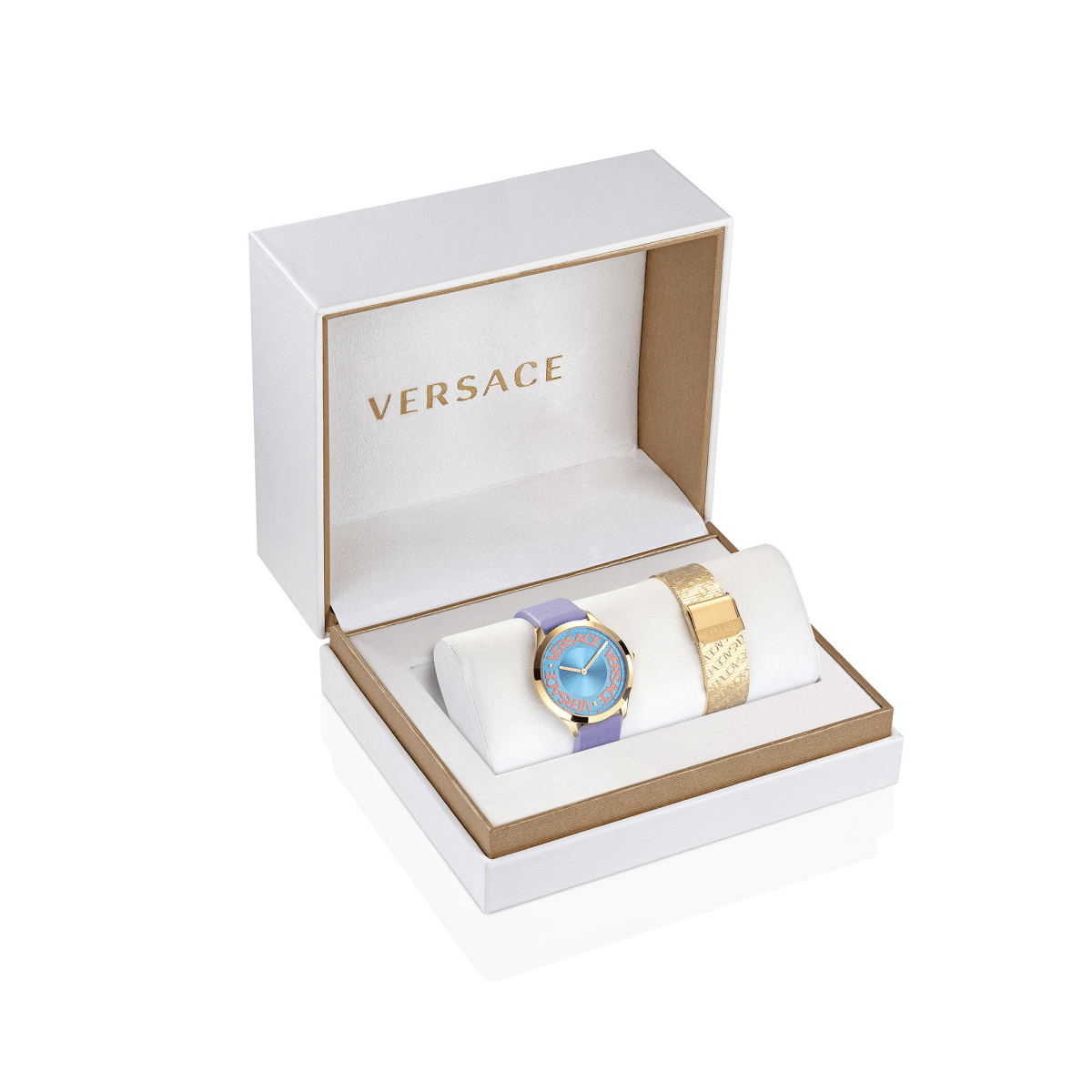 VERSACE Logo Halo Box Set Women's Watch VE2O00722 - WatchMatic