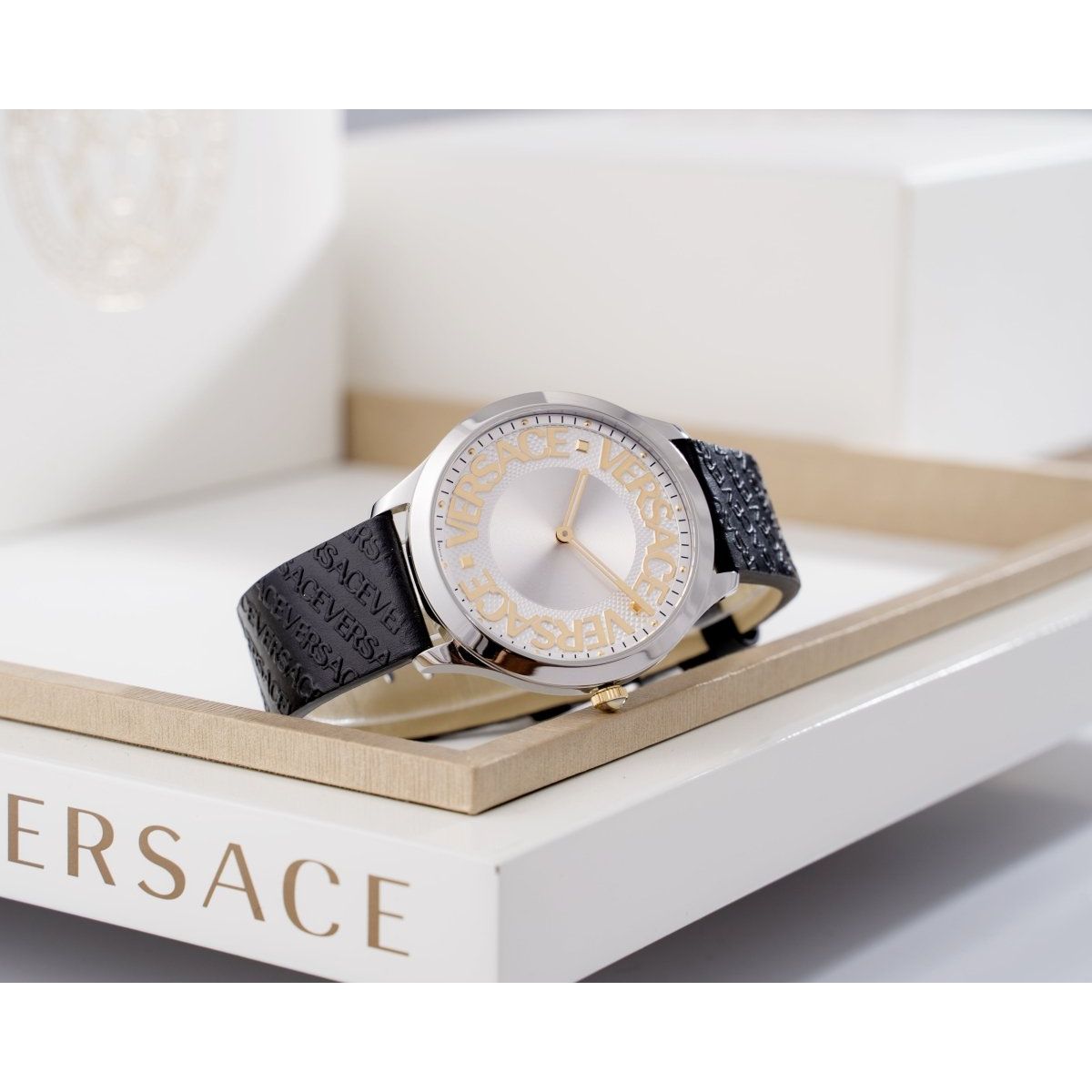VERSACE Logo Halo Women's Watch VE2O00122 - WatchMatic