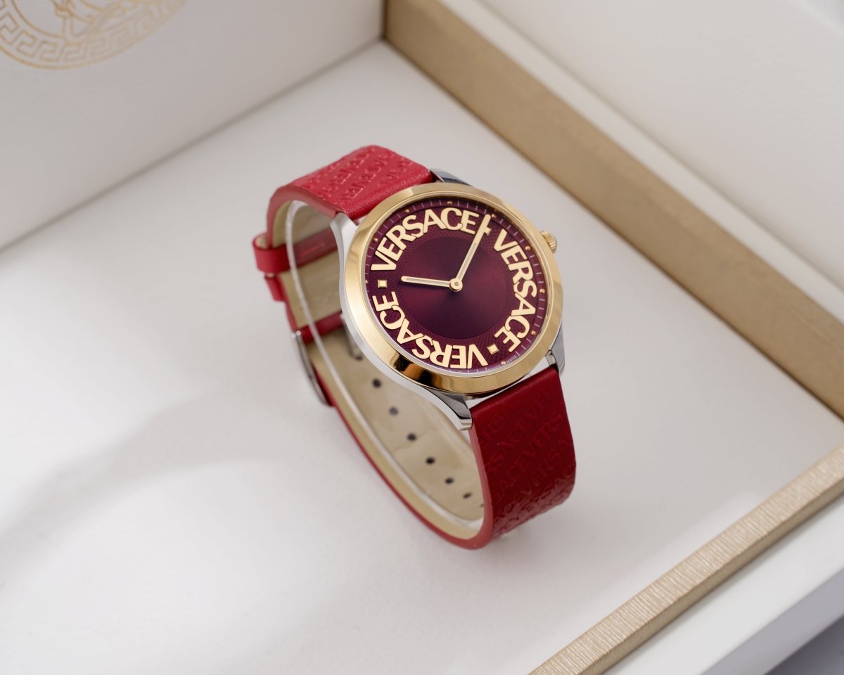 VERSACE Logo Halo Women's Watch - WatchMatic