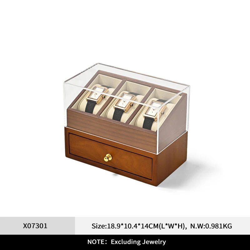 WATCHMATIC Double Layered Watch Box 14:29Beige - WatchMatic