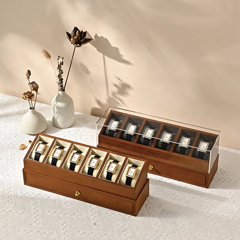 WATCHMATIC Double Layered Watch Box 14:29Beige - WatchMatic