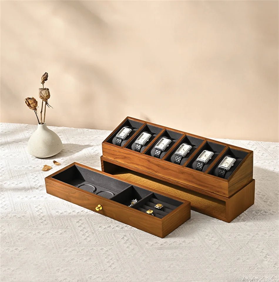 WATCHMATIC Double Layered Watch Box 14:29Beige - WatchMatic