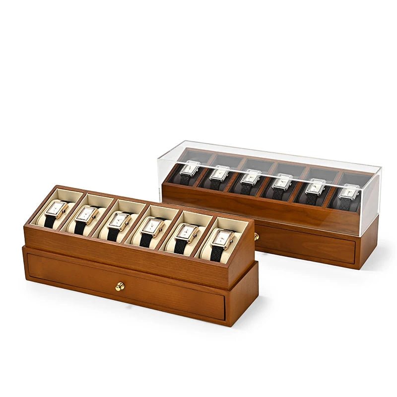 WATCHMATIC Double Layered Watch Box 14:29Beige - WatchMatic