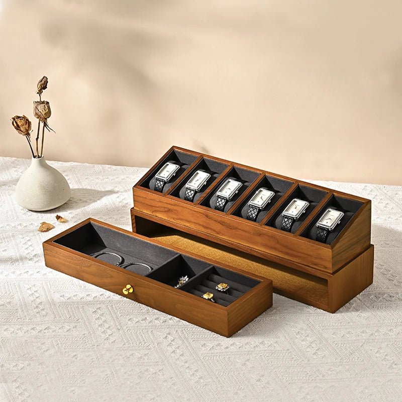 WATCHMATIC Double Layered Watch Box 14:29Beige - WatchMatic