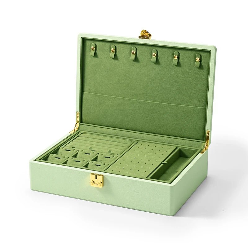 WATCHMATIC High - grade Jewelry Box Organizer 14:173X068 - GREEN - L - WatchMatic