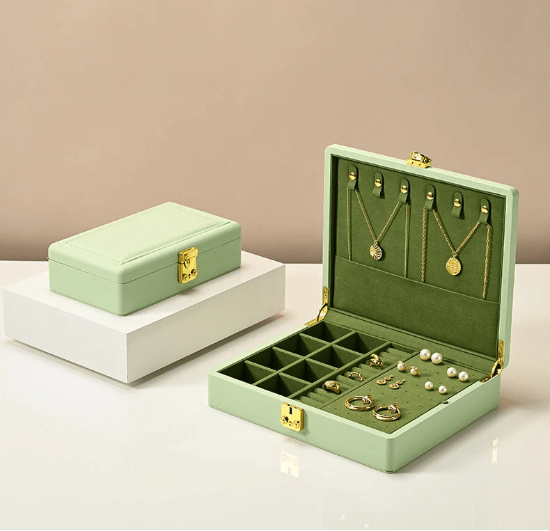 WATCHMATIC High - grade Jewelry Box Organizer 14:29X068 - OFF WHITE - S - WatchMatic