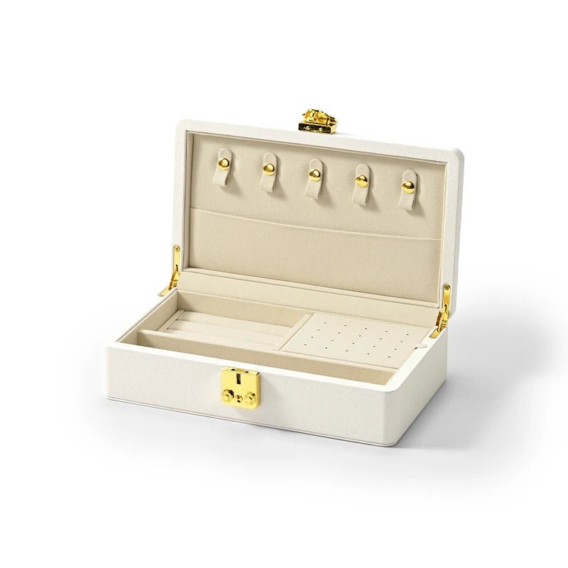 WATCHMATIC High - grade Jewelry Box Organizer 14:29X068 - OFF WHITE - S - WatchMatic