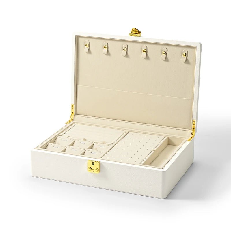 WATCHMATIC High - grade Jewelry Box Organizer 14:691X068 - OFF WHITE - L - WatchMatic