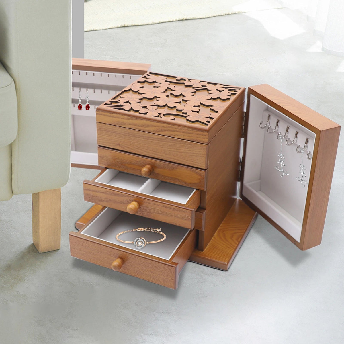 WATCHMATIC Luxury Wood Jewelry Box 200007763:201336106 - WatchMatic