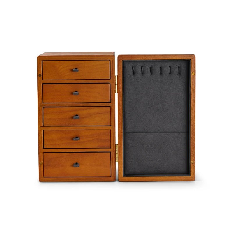 WatchMatic Solid Wood Jewelry Desktop Box 14:10Grey B - WatchMatic