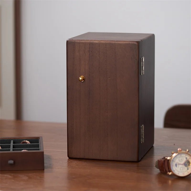 WatchMatic Solid Wood Jewelry Desktop Box 14:29Beige A - WatchMatic