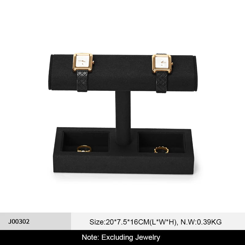 WATCHMATIC T - shaped Watch & Jewelry Stand 14:175Black - WatchMatic