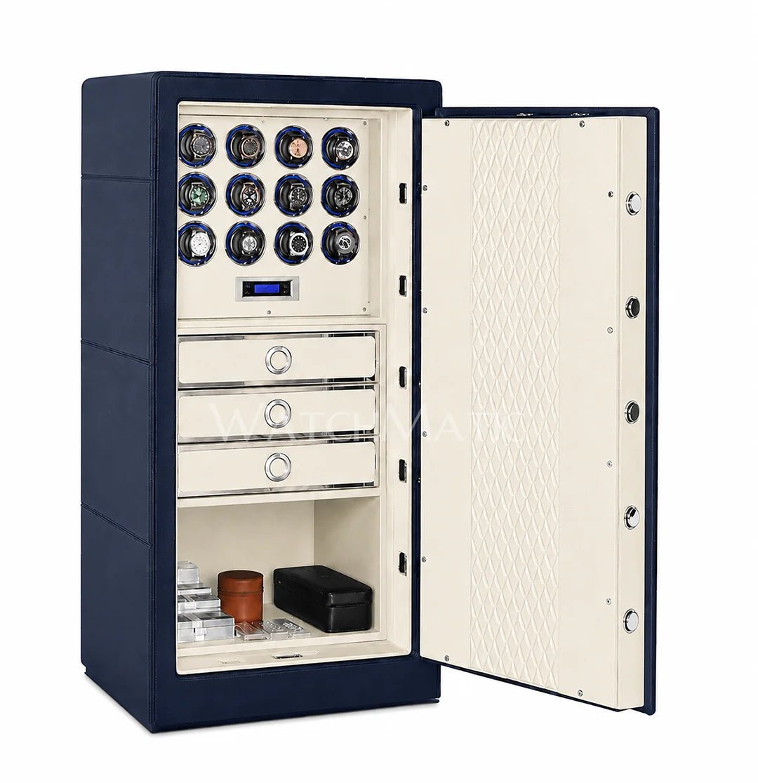 buy Titan Leather 12 Watch Winder Safe at WatchMatic with free shipping
