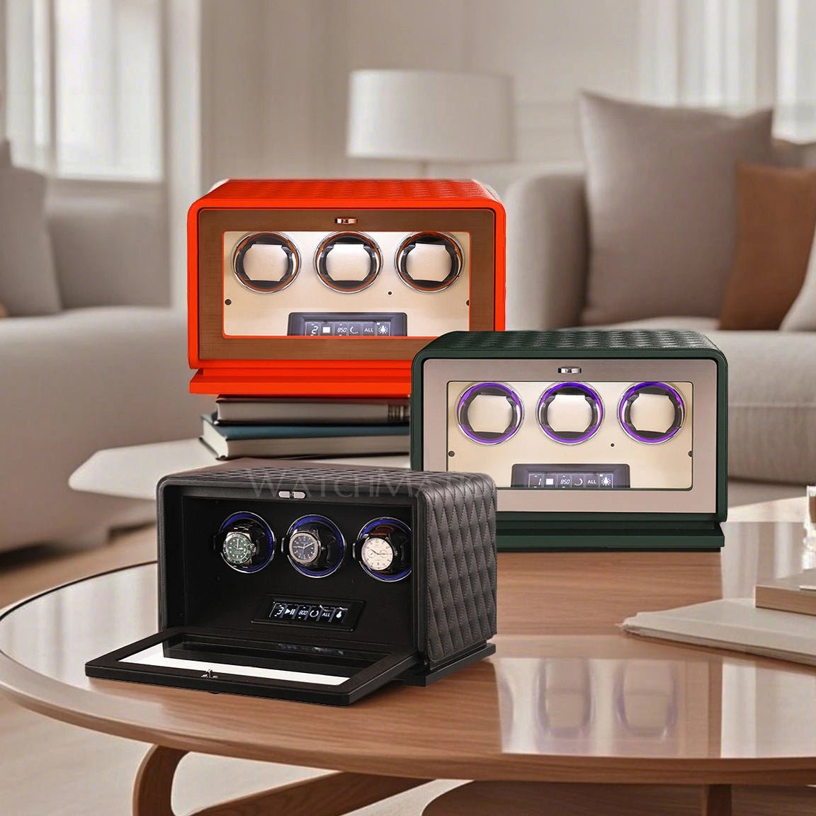 buy Vento Luxury Triple Watch Winder at WatchMatic with free shipping