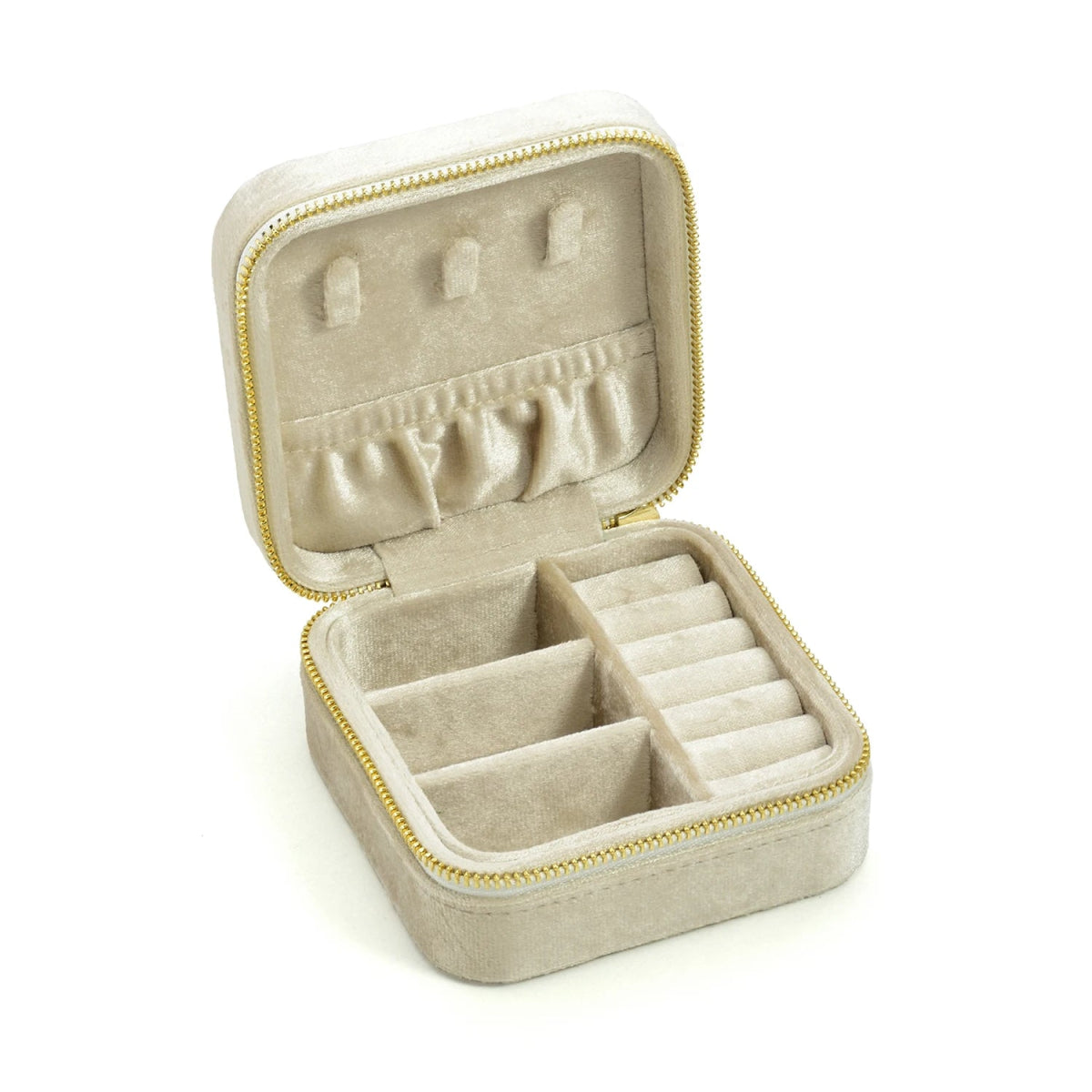 WATCHMATIC Vintage Velvet Jewelry Box 14:100018786Ivory(No mirror);5:200004182 - WatchMatic