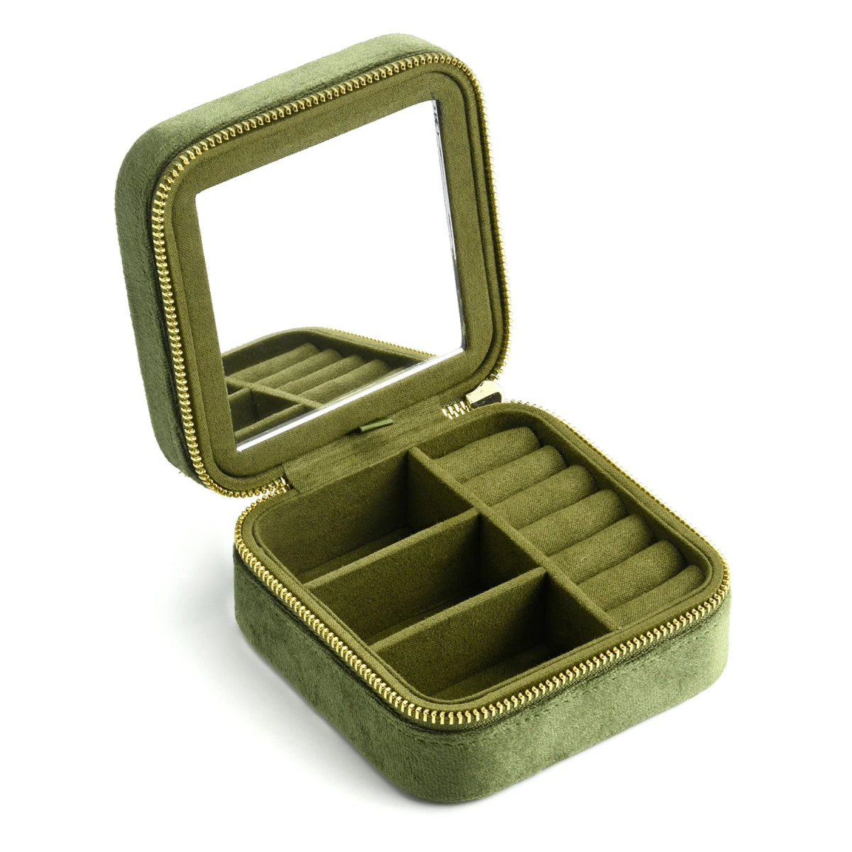 WATCHMATIC Vintage Velvet Jewelry Box 14:175Retro Green;5:200004182 - WatchMatic