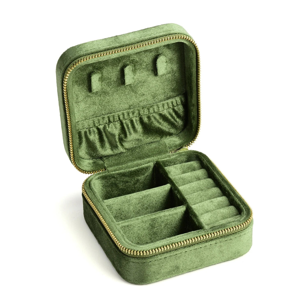 WATCHMATIC Vintage Velvet Jewelry Box 14:200006154Green(No mirror);5:200004182 - WatchMatic