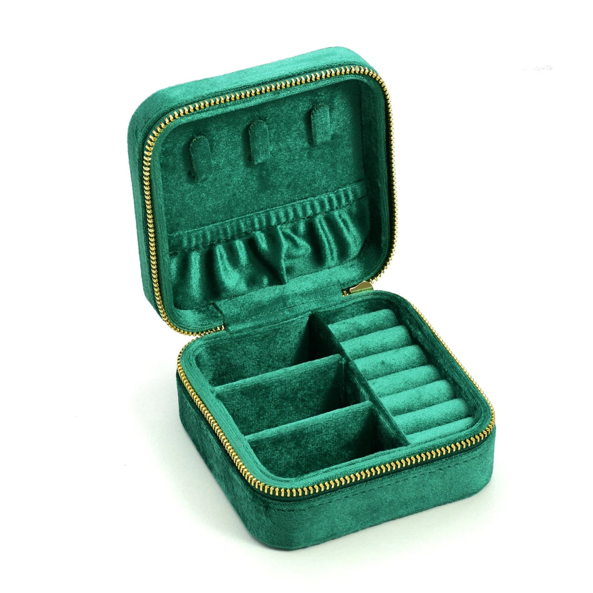 WATCHMATIC Vintage Velvet Jewelry Box 14:350850Emerald(No mirror);5:200004182 - WatchMatic
