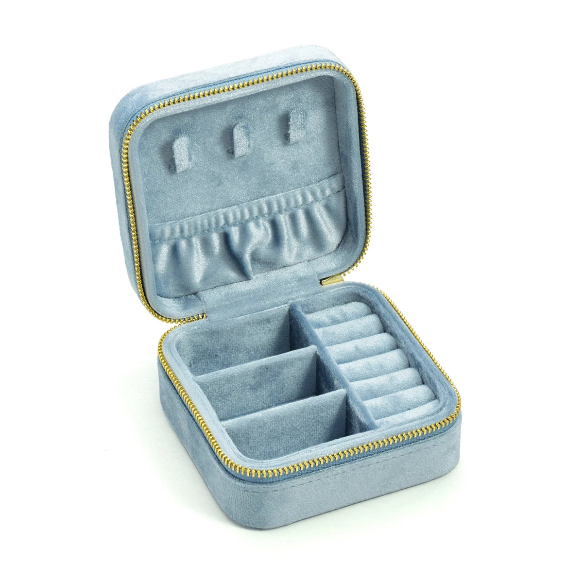WATCHMATIC Vintage Velvet Jewelry Box 14:350852Sky Blue(No mirror);5:200004182 - WatchMatic
